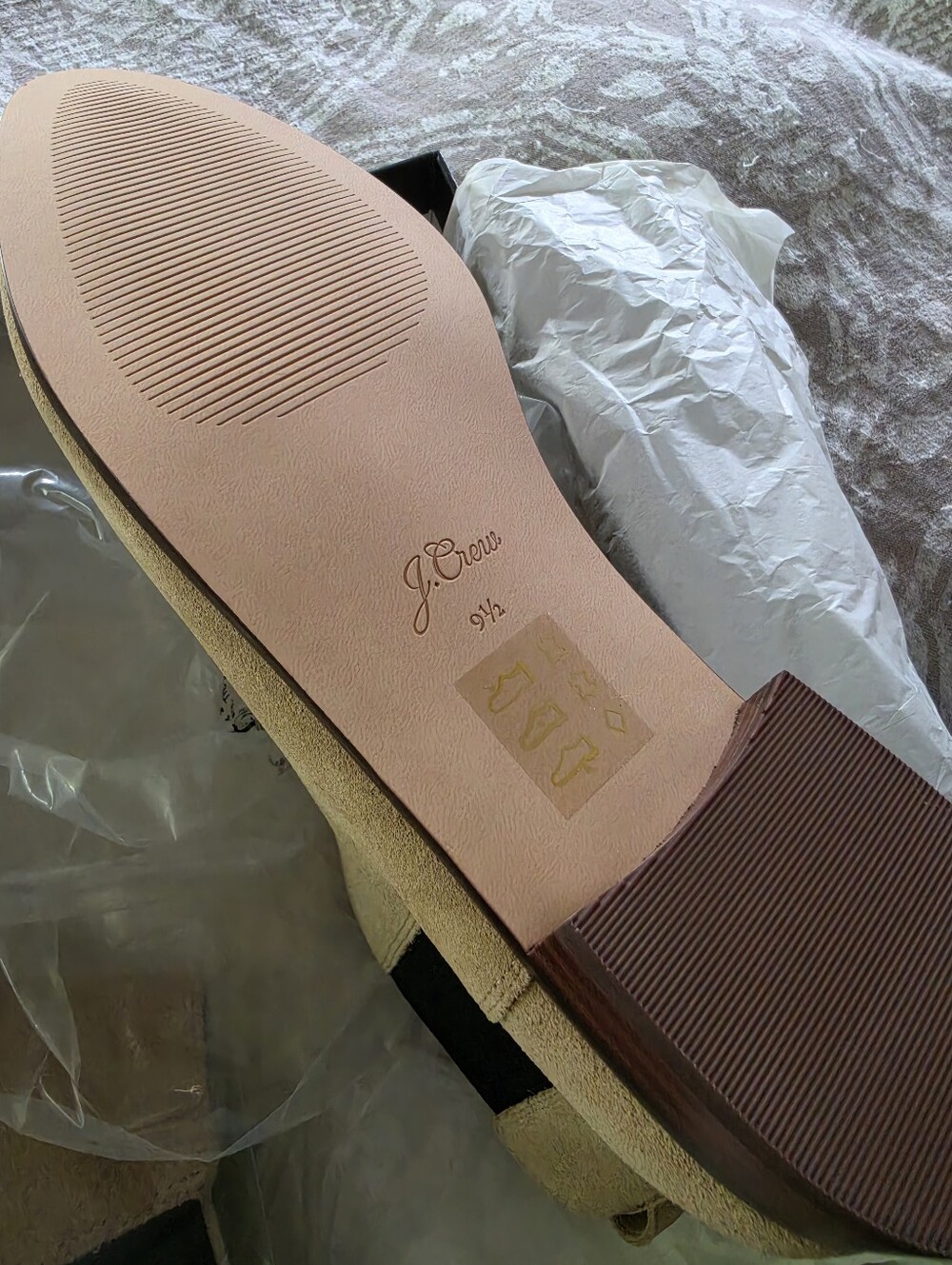 J. Crew Brand New Beige Suede Chelsea Ankle Boots - Women's - Picture 2 of 4